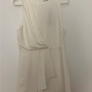 Cream Sleeveless Romper